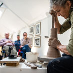 Clay Loft 2019, demonstration by Ruthanne Tudball